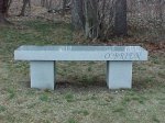 #1- 4-6 Barre Gray Bench with smooth sides - 