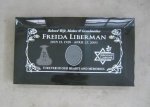 #19 -24 x 12 Black Granite - Custom Designed with etchings