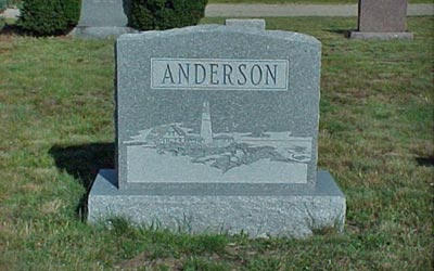 Richardson Monument Graveyard Markers, Cemetery Monuments and other samples of stone work