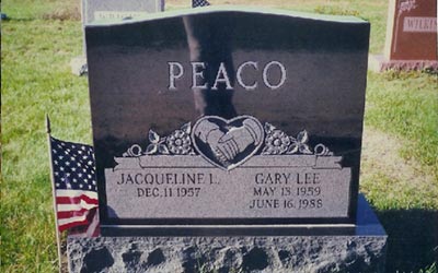 Richardson Monument Graveyard Markers, Cemetery Monuments and other samples of stone work